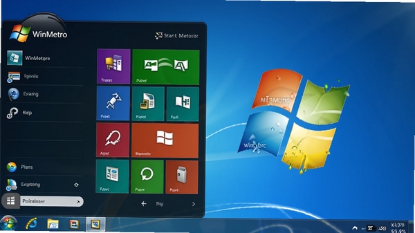 WinMetro�������ͼ��չʾWindows 7���ʼ�˵���������֣�����Ϊ�ִ����棬ͼ��������ɫ������������������Ѻ�