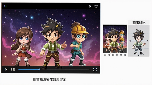 ��ѩflash���������岥��Ч��չʾ����Ļ����ʾɫ�ʷḻ��ʸ��������ɫ��ϸ������������Ϊ�����ǿգ��Ա��л��ʶԱ�ʾ��ͼ��רҵ������