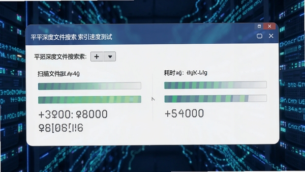 ƽƽ����ļ������������ٶȲ��Խ��棬��ʾɨ���ļ��������ʱ������Ϊ��������Ч��