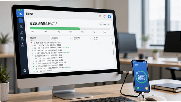 һ��չʾiTestin�ƶ�App�Զ������Թ�������ʱ�ĵ�����Ļ��ͼ����Ļ����ʾ���Խ���������־������Ա���һ̨�ֻ�ͨ��USB���ӵ��ԣ�����Ϊ�칫��������ͻ�����ȶ����С��͡���Ч���ԡ��ķ�Χ��