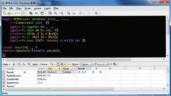 ����Access���ݿ�鿴��SQL��ѯ���ڣ���ɫ�﷨�����������ʾ���·�����