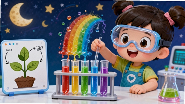 ����ѧϰ���ɿ�ѧʵ���ҳ�������ͨС���Ѵ��Ż�Ŀ�����ʺ���ʵ�飬�Թ����ɫҺ��ֲ㣬�Ա���ֲ������ʾ��ͼ�������������������Ƽ�����ͯȤ��ϡ�