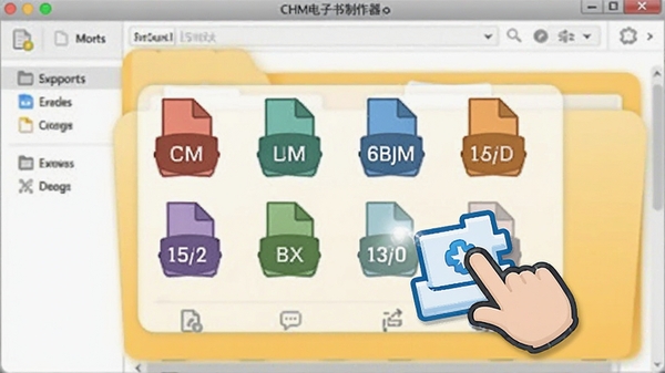 CHM������������������棬չʾ�����ļ���ʽͼ�����ק��������������Ϊ�ļ��д��ڣ�ͻ�����ʽ֧�����ԣ�ɫ������