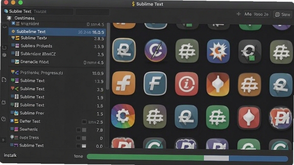 Sublime Text�����װ�����ͼ��չʾ����б��밲װ������������Ϊ��ʵĲ��ͼ�꣬������ḻ����̬��
