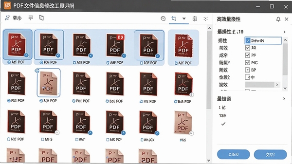PDF�ļ���Ϣ�޸Ĺ��������������棬��ʾ���PDF�ļ���ѡ�У��������ͳһ�༭�������������������������������ĸ�Ч������������