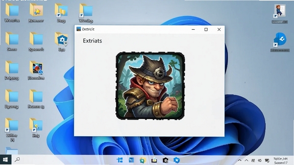 ͼ����ȡ������Windows 11���������еĽ�ͼ�������ж���ļ��кͿ�ݷ�ʽͼ�꣬����������ʾ������ȡһ����Ϸͼ�꣬ͻ��������ϵͳ���������е�Ӧ��