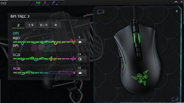 �����������������ͼ��չʾDPI���������RGB�ƹ�Ч��������Ϊ��ɫ�羺���������������ɼ�