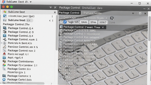 Sublime Text�������չ��������б�������չʾPackage Control��װ���棬ͼ�����������