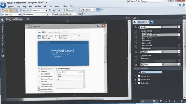 SharePoint Designer 2007���ӻ���ƽ����ͼ��չʾ��ק���ֺ�CSS��ʽ�༭����