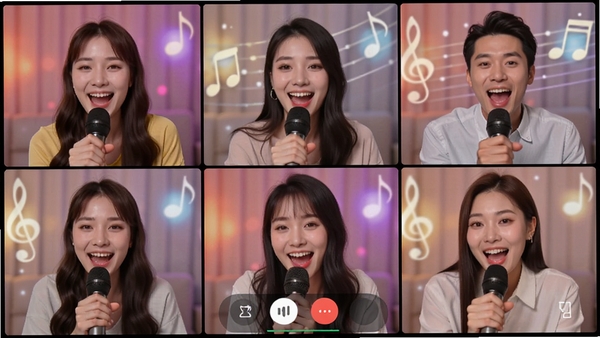 �Թ�������ƵKTV������Ƶ������棬��Ļ����ʾ���������Ƶ���ڣ�ÿ���˶�������˷翪�ĸ質�������в�ɫ�ƹ��������Ч������������ܰ