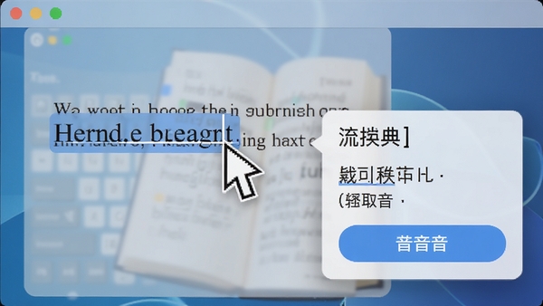 QQ�ʵ���԰滮��ȡ�ʹ���ʾ��ͼ�����ѡ��һ��Ӣ���ı����Աߵ���������������ͷ�����ť��������Ƭ������Ϊ��͸����ë����Ч��