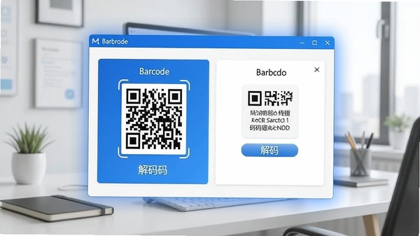 MBarcode��ά�����ɽ��������������ͼ��չʾ��ά����������빦��ģ�飬����Ϊ�ִ���Լ�칫���棬�������ڸ�����ʾ��ɫ��������Ϊ����ͻ��רҵ��������
