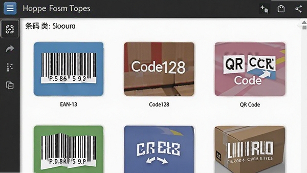 ��������ƴ�ӡ����ר����������ѡ����棬չʾEAN-13��Code128��QR Code�ȶ��������ʽͼ��
