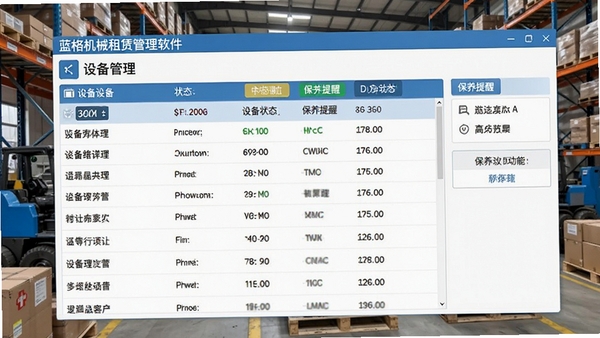 �����е���޹��������豸�������棬չʾ�豸�б���״̬��ǩ���������ѹ��ܣ�����������������ϸ������Ϊ��е�ֿⳡ��