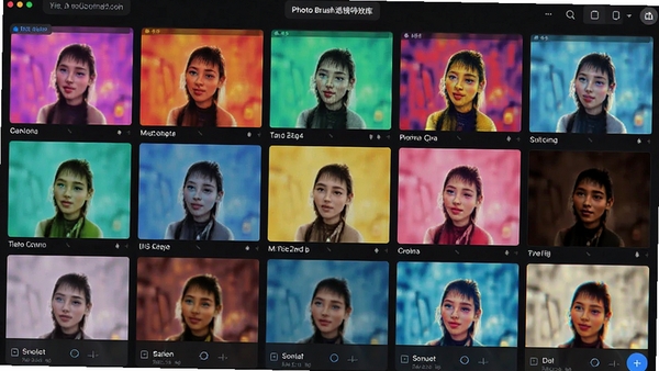 Photo Brush�˾���Ч��չʾ�������˾�Ч�����������У�ɫ�����ޣ�������������ֱ�����á�