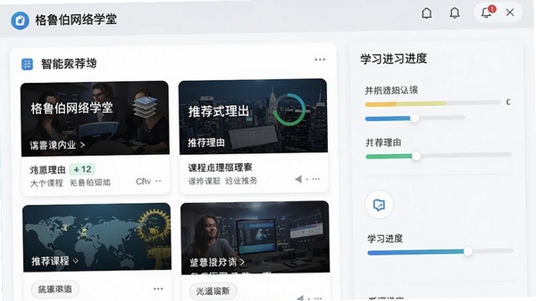 ��³������ѧ�������Ƽ����ܽ��棬��ʾ���Ի��γ��б����Ƽ����ɱ�ǩ��ѧϰ�������������Ѻã����ݿ��ӻ�