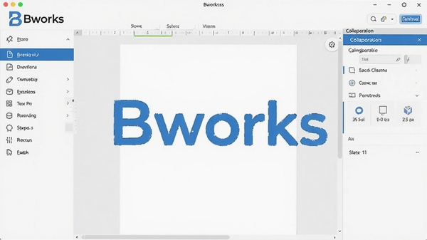 һ��չʾBworks���԰��������ͼ�Ŀ���ͼƬ�����������ർ�����������ĵ��༭�����Ҳ�Э����壬�������ִ���࣬ɫ��������Ϊ����ͻ����������Bworks��Logo�����������������ʺ���Ϊ��������ͷͼ