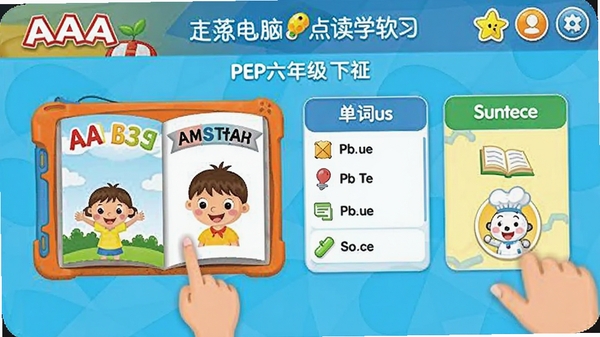 AAA���Ե��ѧϰ����PEP���꼶�²��������ͼ��չʾ����α��������б������ӷ���ȹ���ģ�飬����������ɫ���������ʺ϶�ͯʹ�õ�ѧϰ�����������