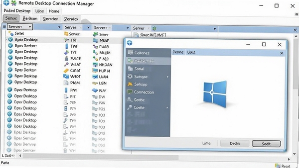 Remote Desktop Connection Manager���������ͼ��չʾ��������б������Ӵ���