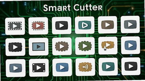 Smart Cutter���ʽ֧��ͼ��ǽ��չʾ������Ƶ��ʽ��LOGO������Ϊ��ɫ�Ƽ��磬ͻ������������
