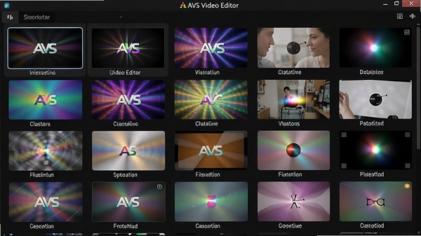 AVS Video Editor ��Ч����棬չʾ����ת�����˾�����ͼ��ɫ��Ѥ��