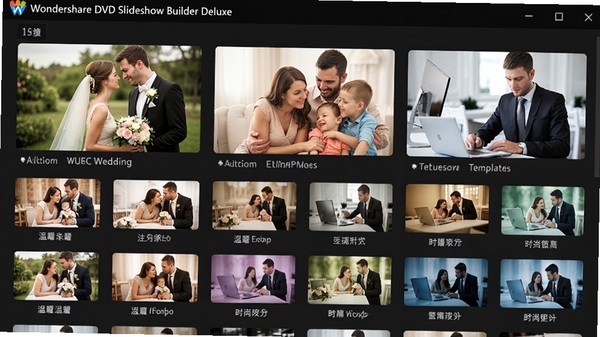 Wondershare DVD Slideshow Builder Deluxe ���ֻõ�Ƭģ��չʾ������������������ܰ��ͥ���ʱ�������񣬲�ɫ����ͼ���У����廭��