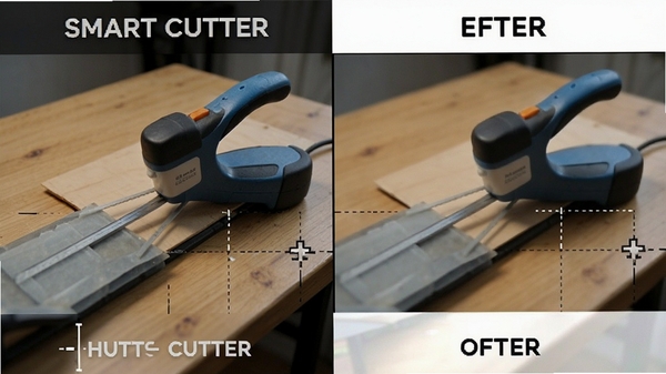 Smart Cutter�����и�Ա�ʾ��ͼ�����Ϊԭʼ��Ƶ���棬�ұ�Ϊ�и����Ƶ���棬���߻���ϸ��̶�һ�£��������ģ����ɫ�ʱ�����չʾ�������������Ч����