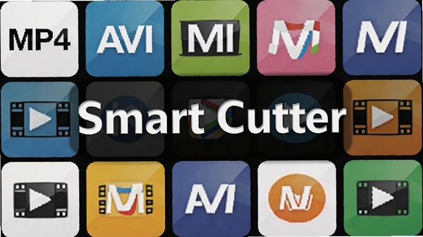 Smart Cutter���ʽ֧��ͼ��ǽ������Ϊ������Ƶ��ʽ��logo����MP4��AVI��MOV�ȣ�������ʾSmart Cutter�������ƣ�������ǿ��ļ����ԡ�