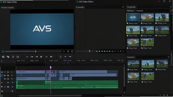 AVS Video Editor�������ͼ��չʾʱ���߱༭��Ԥ�����ں��زĿ⣬����������ɫ��רҵ