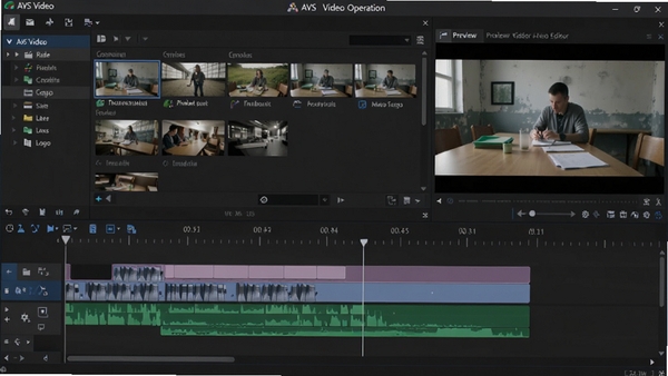 AVS Video Editor���������ͼ��ͻ��ʱ���ߡ��زĿ��Ԥ�����ڣ�������רҵ