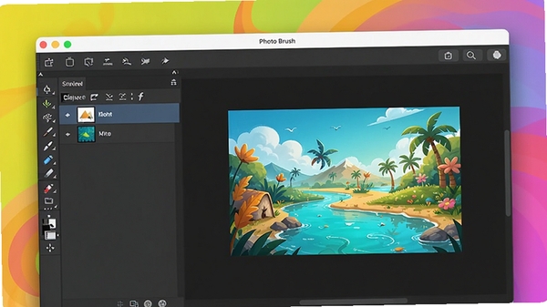 Photo Brush������չʾͼ����ʾ��������ͼ������ʾ��ͼƬ�༭Ч����������������ɫ�����ޣ��ʺ���������ҳͷͼ