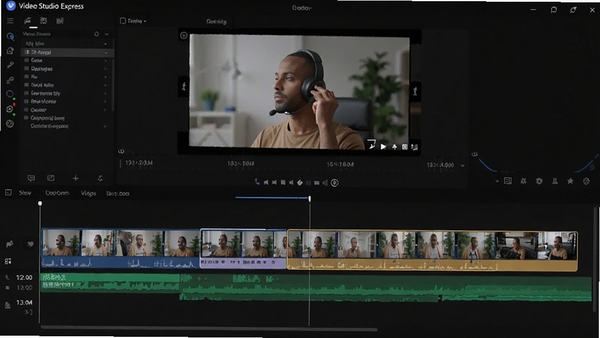 Video Studio Express���ܼ������ܲ�����ʾ��ʱ�������Զ���Ǿ���Ƭ�Σ�������ʾ������Ϊ������������