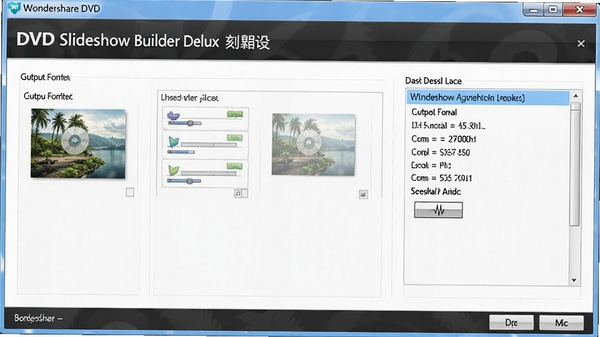 Wondershare DVD Slideshow Builder Deluxe ��¼���ý��棬չʾ�����ʽ�͹�����ʽѡ��