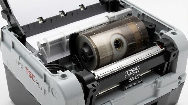 TSC TTP-244 Plus��ӡ�����ڲ��ṹ��д����ʾ��ֽ�֡�̼���ֺʹ�ӡͷ��������ֽ��գ�������������������ͻ��ϸ��