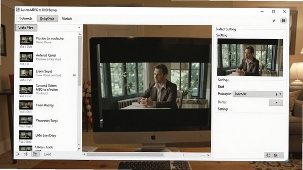 һ��չʾAurora MPEG to DVD Burner����������Ľ�ͼ�����������������Ϊ��Ƶ�ļ��б����Ҳ�Ϊ��¼������壬����Ϊ��ܰ�ļ�ͥ������������Ļ��������׼����¼��ӰƬƬ�Σ������Χרҵ���Ѻ�