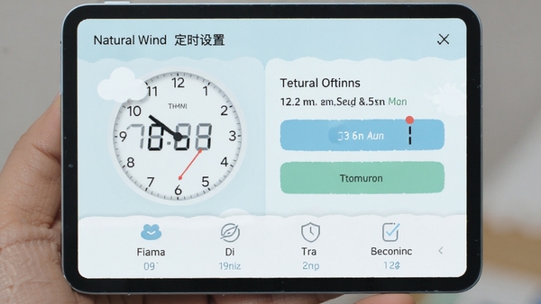 Natural Wind ��ʱ���ý��棬��ʾʱ�ӺͶ�ʱѡ����������£�����һĿ��Ȼ