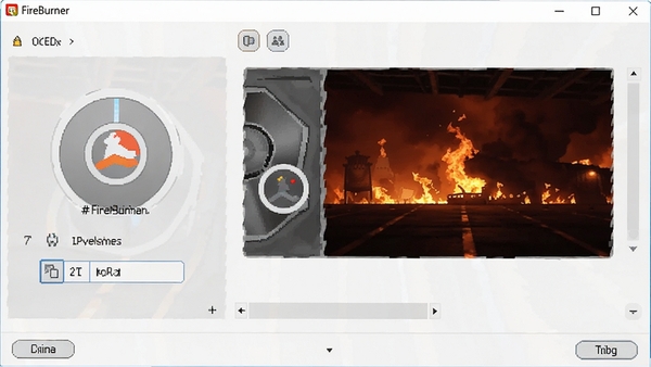 FireBurner�����������ͼ��չʾ��������Ĳ������¼ѡ��