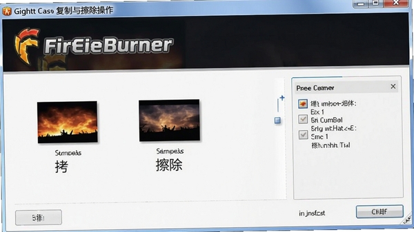 FireBurner���̸���������������棬չʾ�Կ��Ͳ���ѡ��