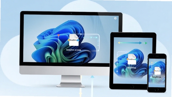 һ��չʾSkyDrive�ڲ�ͬ�豸��ͬ���ͷ����ļ���ʾ��ͼ���������ԡ�ƽ����ֻ�������Ϊ�����ƴ洢���⣬ͻ����ƽ̨�޷�����