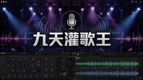 ��������������չʾ������¼���豸�벨�α༭���棬����Ϊ�ſ���̨�ƹ⣬����������ʾ������������˷�ͼ�꣬�������ִ���רҵ���������ֶ���