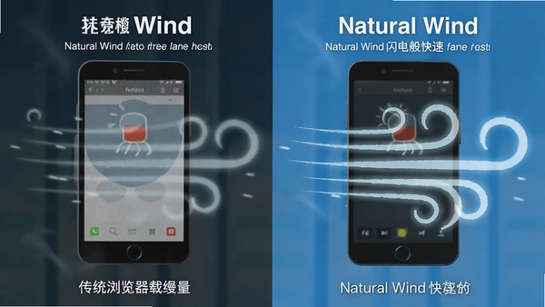 Natural Wind������ٶȶԱ�ͼ�����Ϊ��ͳ��������ػ������Ҳ�ΪNatural Wind�������ټ��أ������з���������ͻ�����ٸ���