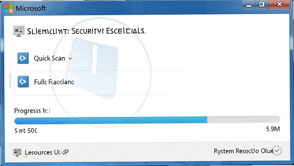 Microsoft Security Essentialsɨ����棬��ʾ����ɨ����ȫ��ɨ��ѡ��������������У�ϵͳ��Դռ�õͣ�������ˬ