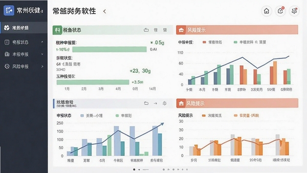 �����콡��������˰���걨 dashboard����ʾ��˰���걨״̬�ͷ�����ʾͼ��