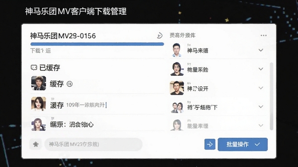 ��������MV�ͻ������ع���ҳ�棬��ʾ���ؽ��ȡ��ѻ����б�������������ť