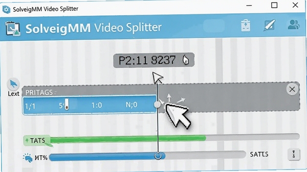 SolveigMM Video Splitter�������涯̬��ʾ�������ʱ���������и�㣬�Ա��н�������״̬��ʾ����������������