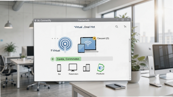Connectify ���������ͼ��չʾ�����ȵ㴴���ɹ������豸����״̬������Ϊ�ִ��칫�������������������дʵ����
