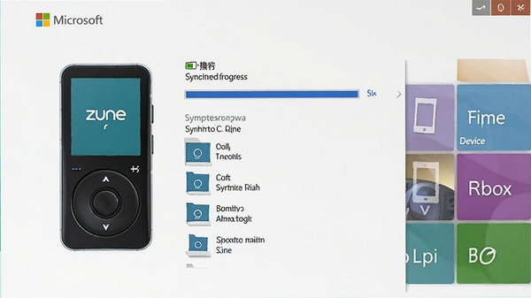 Zune ���԰����Я���������ӵ�ͬ�����棬��ʾ�豸������ͬ�����������ͬ���ļ��б����������΢�� Metro ���Ԫ��