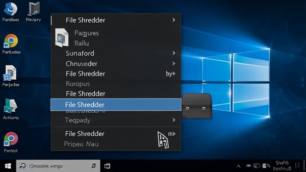File Shredder�Ҽ��˵�����Ч��������Ҽ�����ļ������˵���������ʾFile Shredderѡ�����ΪWindows���棬�������ֱ��