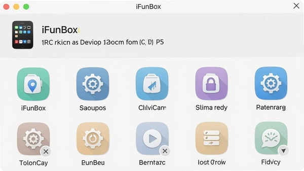 һ��չʾiFunBox�����豸���������ͼƬ���豸��Ϣ��ʾ�ڶ������·�Ϊ����ͼ�꣬����Ϊ����ɫ����������Ѻã���ʾ���������ɼ���