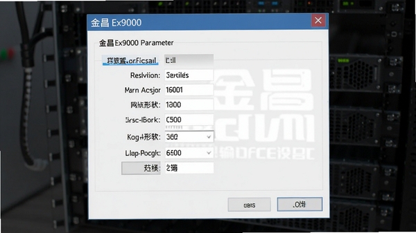 金昌Ex9000输出设置对话框,展示胶片输出参数选项,包含分辨率与网点形状设置